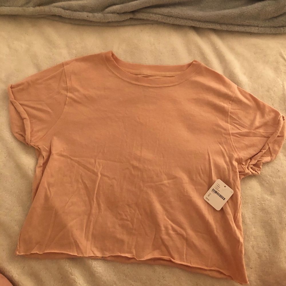 Light pink free people t shirt